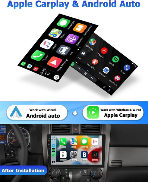 10.1" Touchscreen Android 11 2GB + 32GB Carplay / Android 11 auto Car Stereo Head unit Radio GPS WiFi MP5 Double 2Din + Reverse Camera