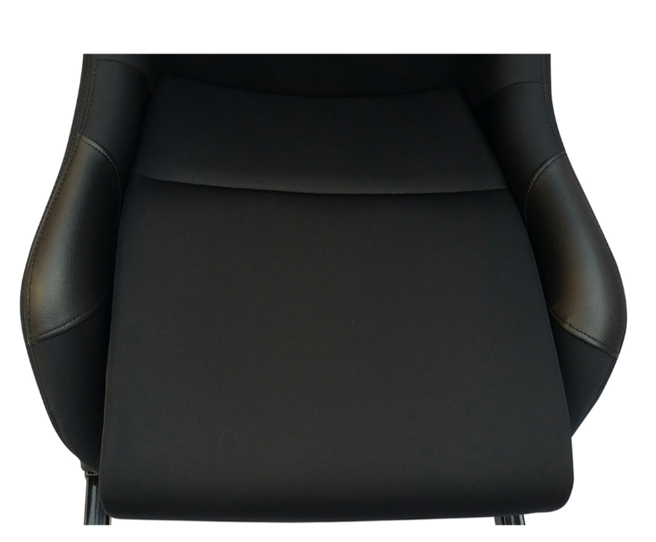 Driving Game Folding Chair Sim Racing Seat & Frame Fabric Gaming Wheel Rig