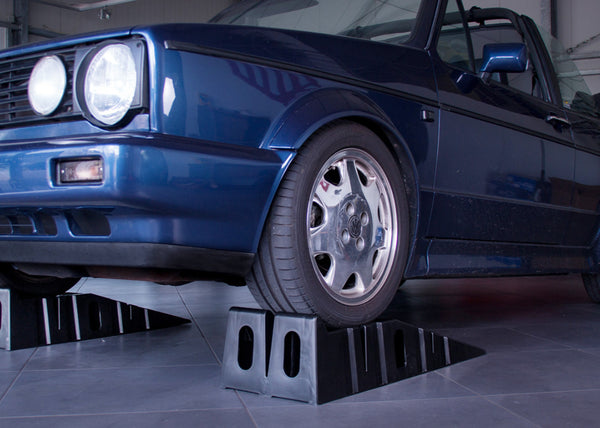 FK 2x 2.5 Ton Heavy Duty Car Ramps for Vehicle Lifting & Maintenance Checks