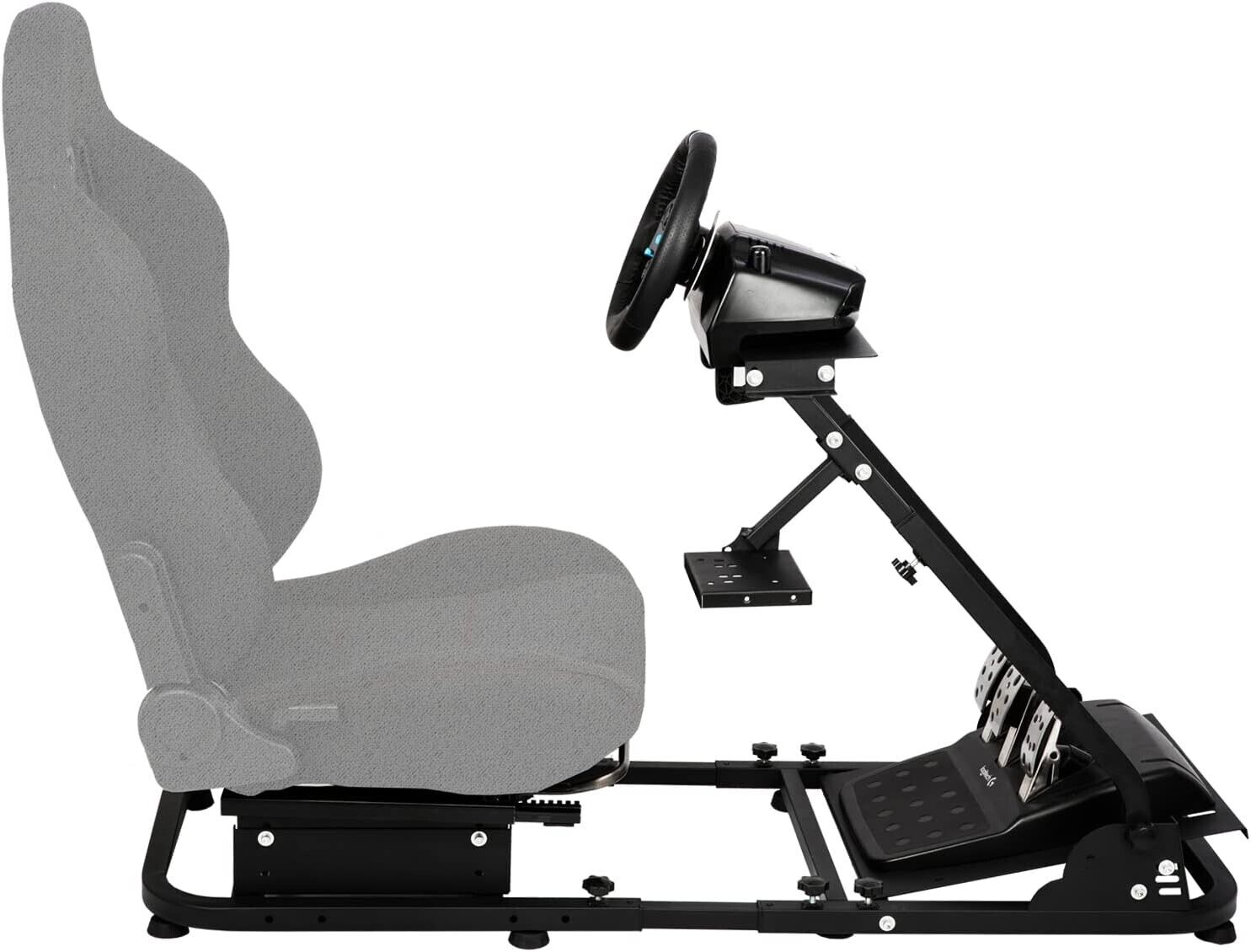 AMN Driving Game Sim Racing Simulator Frame Stand for Wheel Pedals Xbox PS PC