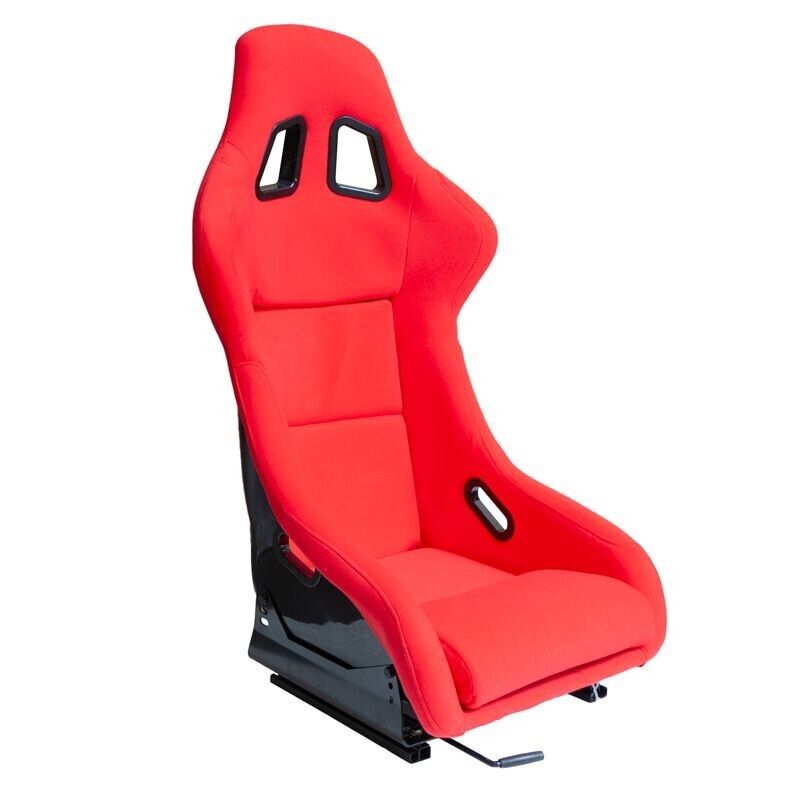 ATS MO x1 Universal Reclining Fixed Back Bucket Seat Red inc slides