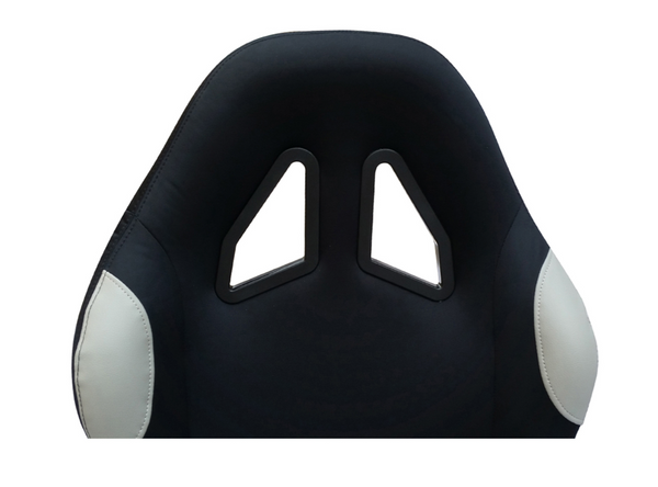 Driving Game Chair Sim Racing Seat & Frame Xbox PS PC Gaming Black Grey Textile