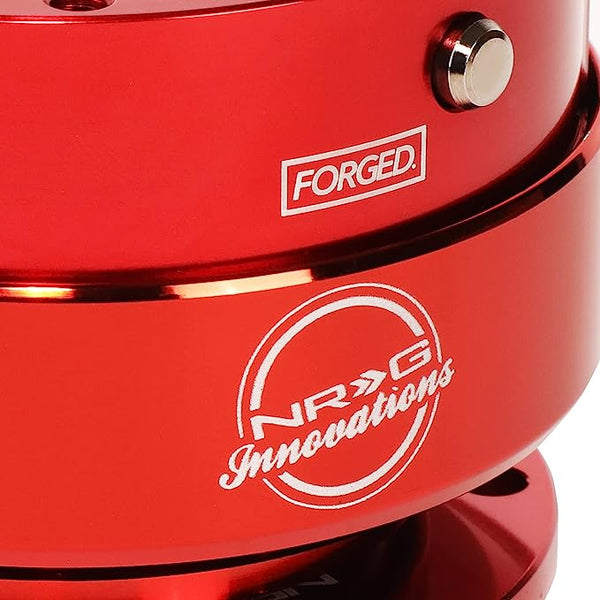 NRG Innovations RED SRK-200BK 2.0 Forged Quick Release Steering Wheel Boss Hub Univ