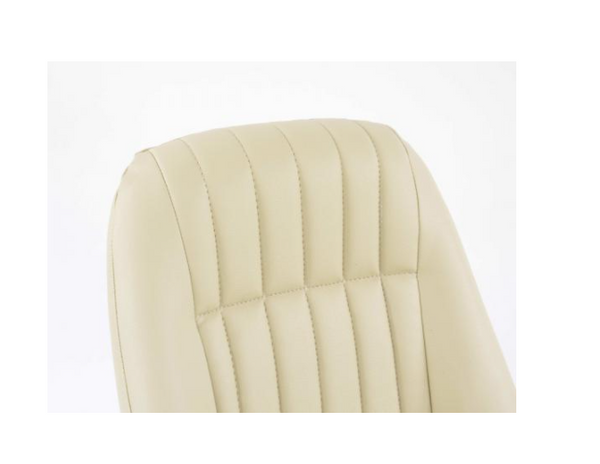 Cream Pair Classic Car Retro Kit Speedster Sports Car Fixed Bucket Seats & Rails