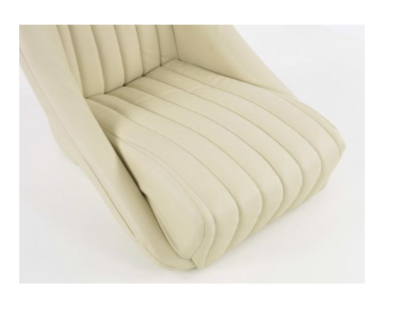 Cream Pair Classic Car Retro Kit Speedster Sports Car Fixed Bucket Seats & Rails