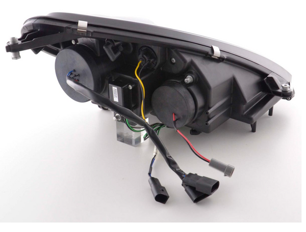 FK Set LED DRL Headlights Halo Mercedes SLK R171 04-11 BLACK LHD AMG