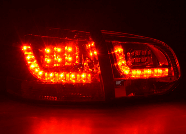 FK Set VW GOLF MK6 6 1K 08-12 LED REAR LIGHTS LAMPS TAIL Clear Chrome LHD