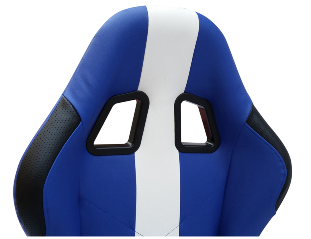 FK Blue Stripe Simulator Chair Racing Seat Driving Game PC F1 Gaming Wheel