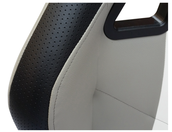 FK Grey White Stripe Simulator Chair Racing Seat Driving Game PC F1 Gaming Wheel