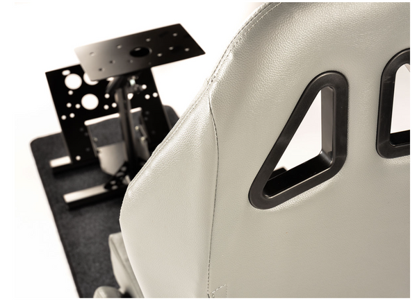 Silbergrauer Fahrspielstuhl, Sim-Racing-Sitzrahmen, Xbox, Playstation, PC-Gaming 