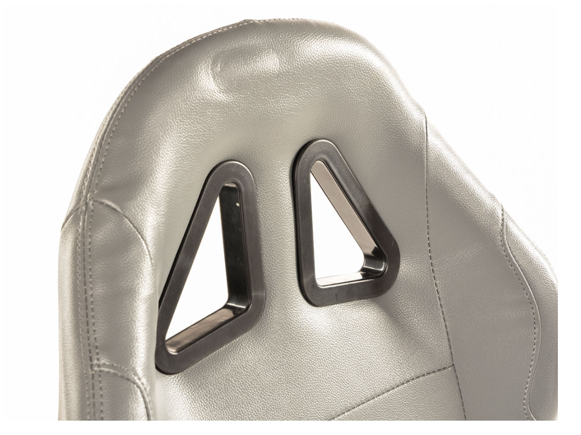 Silbergrauer Fahrspielstuhl, Sim-Racing-Sitzrahmen, Xbox, Playstation, PC-Gaming 