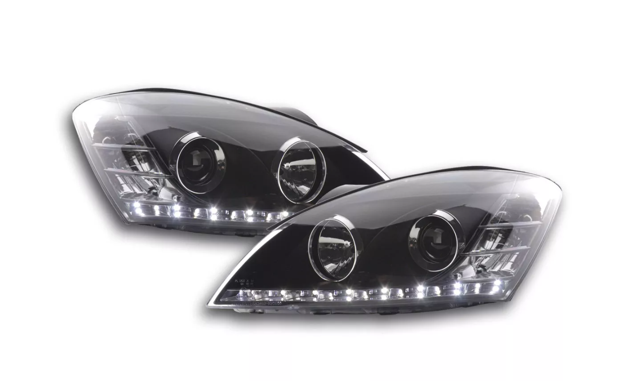 FK Set Headlights LED Projector DRL Kia ceed Cee'd ED 5dr ED 06-09 black LHD