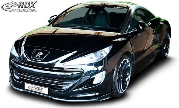 RDX SPLITTER FRONT Bumper LIP SPOILER Peugoet RCZ Phase 1 Mk1 1 Upto 2013