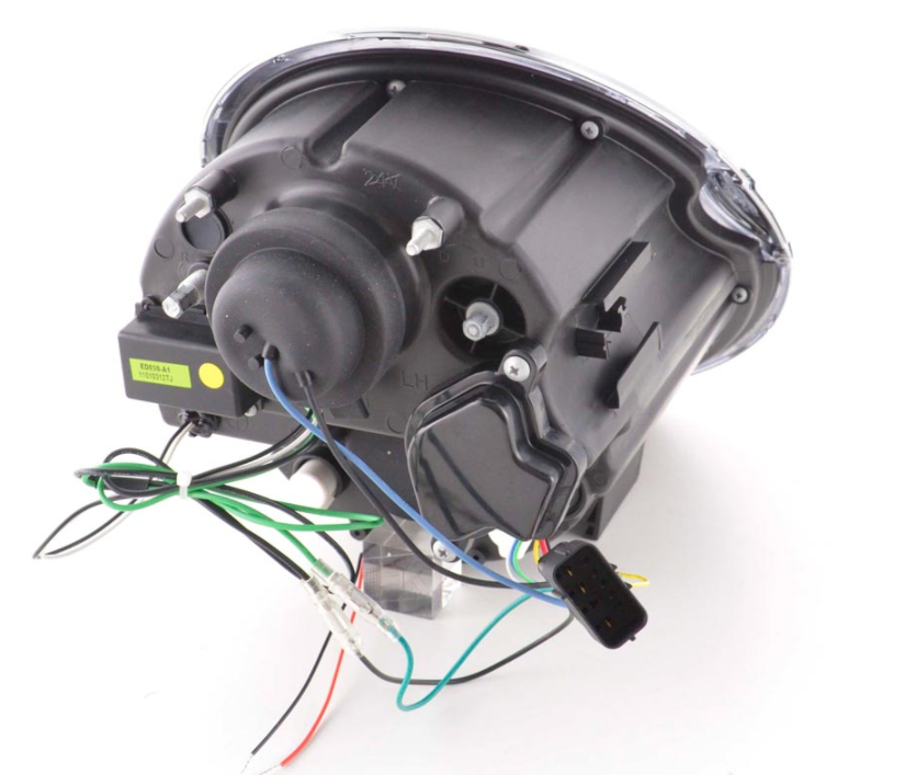 FK Set Pair LED DRL Angel Eye Headlights BMW Mini R50 R53 01-06 black Chrome JCW S