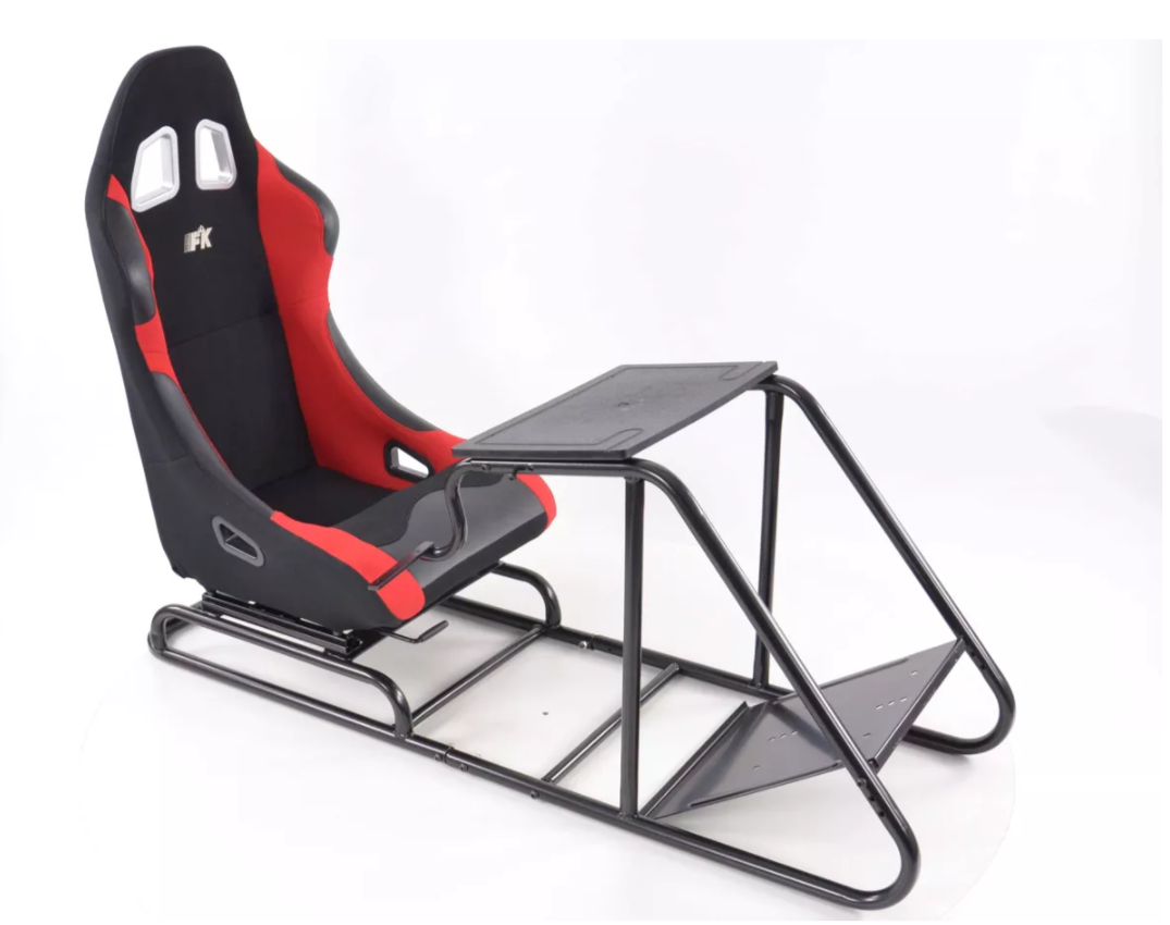 Simulator Racing Seat FRAME & SEAT Game Xbox Playstation PC F1 VR Gaming Wheel - LJ Automotive