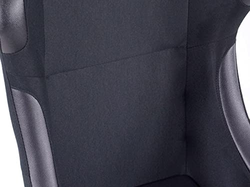 27312838 Pair of Basic Bucket Seats Black Fabric Non-Reclining