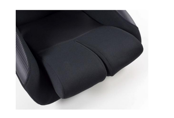 FK Universal Full Bucket Sports Seats Set Pair Red Inc Runners Car Van 4x4 - LJ Automotive