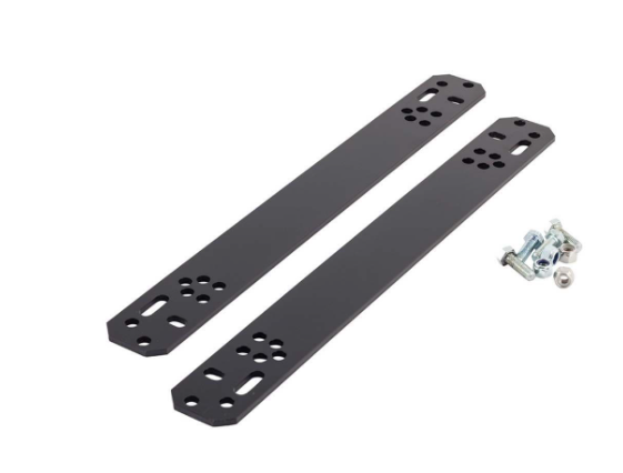 Cobra Steel Base Plate Adapter Bars - Multi Drilled Hole for Universal Bucket Seat Fitment Installation x 1 Set