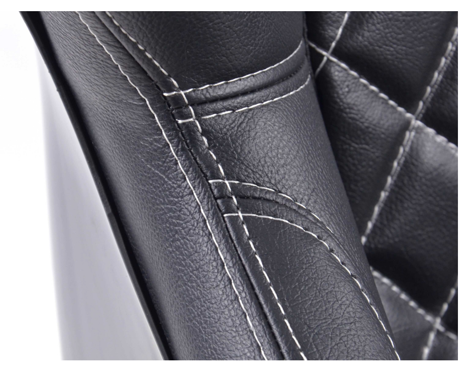 FK Bucket Sports Seat Set Black Quilted Stitch Defender 90 110 T4 T5 Van 4x4 Car - LJ Automotive