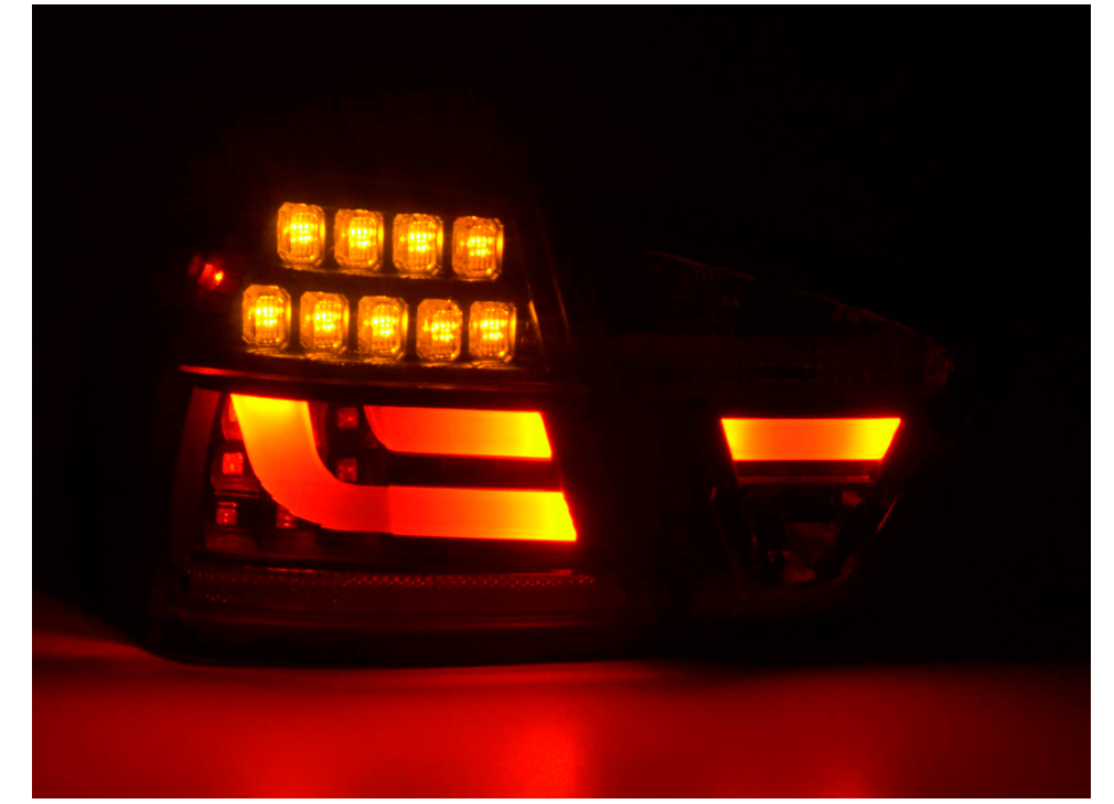 FK Pair SMOKED LED REAR LIGHTS LIGHTBAR BMW E90 E91 3 SERIES 05-08 330 335 M3 - LJ Automotive