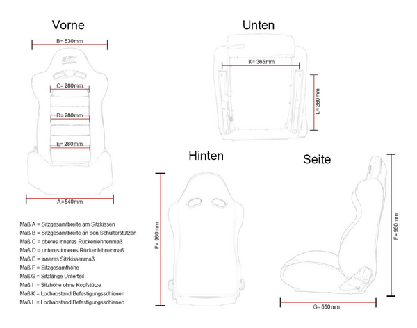 FK Bucket Sports Seats Set Beige Faux Leather 4x4 Land Rover Defender 90 110 - LJ Automotive