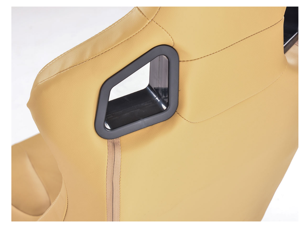 FK Bucket Sports Seats Set Beige Faux Leather 4x4 Land Rover Defender 90 110 - LJ Automotive