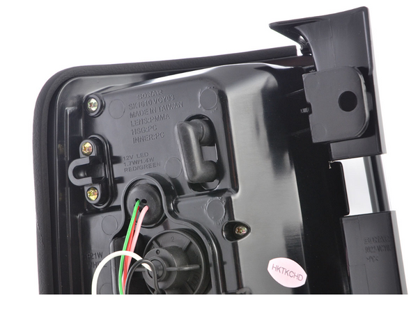 FK Pair LED rear lights Lightbar VW Caddy 2K 03-15 chrome LHD - LJ Automotive