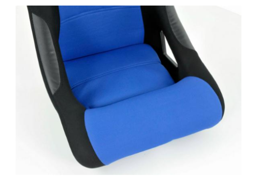 FK Bucket Sports Seats Set Black & Blue Car Van 4x4 Camper Defender Transporter - LJ Automotive