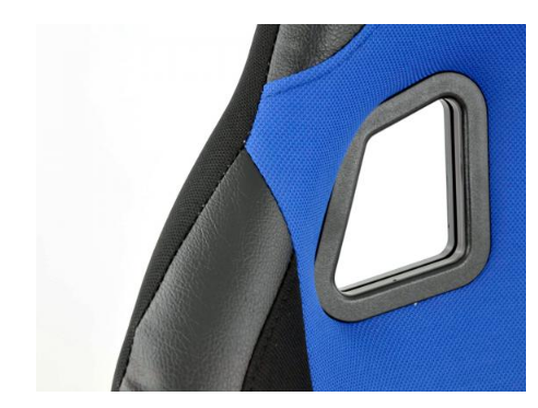 FK Bucket Sports Seats Set Black & Blue Car Van 4x4 Camper Defender Transporter - LJ Automotive